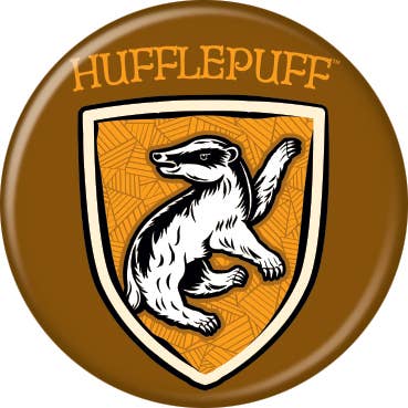 Harry Potter ST Hufflepuff Crest Buttons 1.25" Round