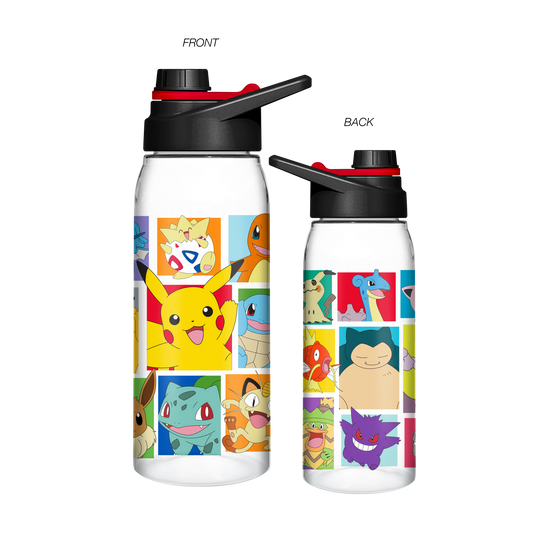 Pokemon Grid 28oz Water Bottle with Screw Lid