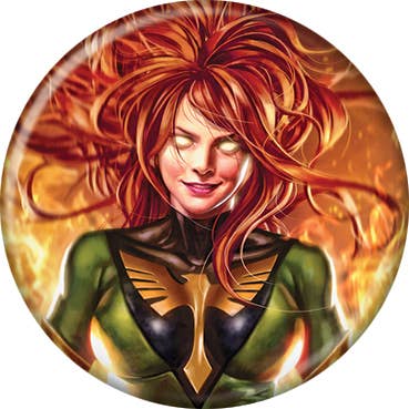 Marvel Phoenix Resurrection 1 lee Button