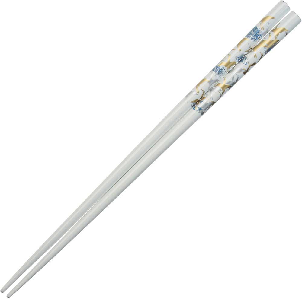Cranes on White Japanese Style Chopsticks