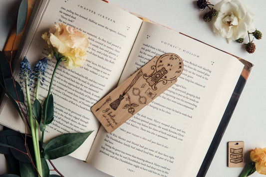 I Believe In Magic - Harry Potter Inspired Wooden Bookmark