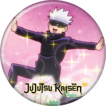 Anime Jujutsu Kaisen Gojo Dancing Buttons 1.25" Round